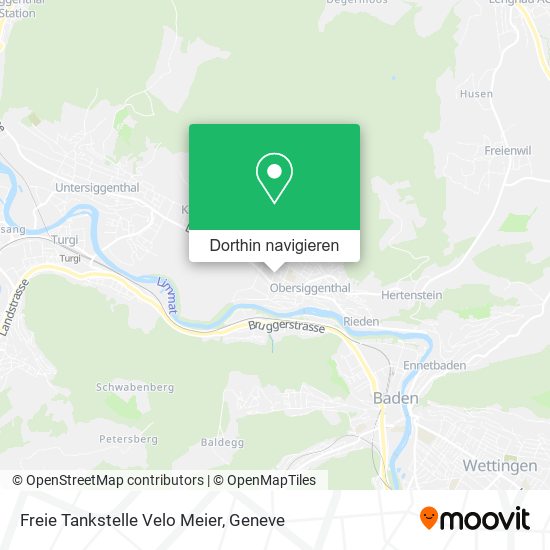 Freie Tankstelle Velo Meier Karte
