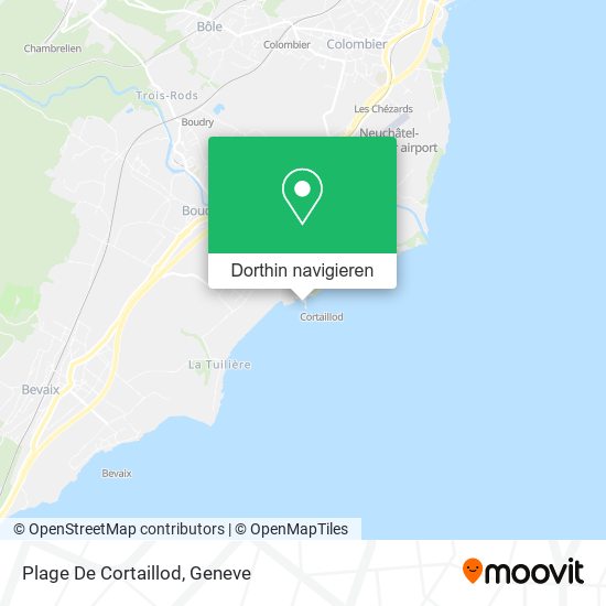 Plage De Cortaillod Karte