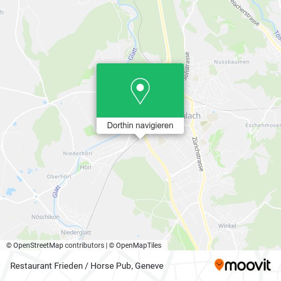 Restaurant Frieden / Horse Pub Karte