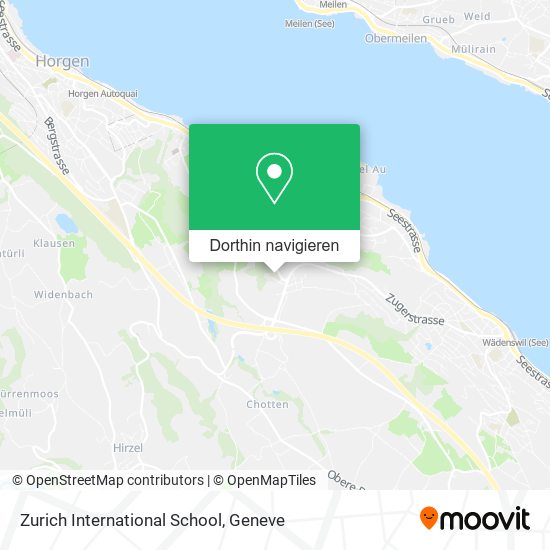 Zurich International School Karte