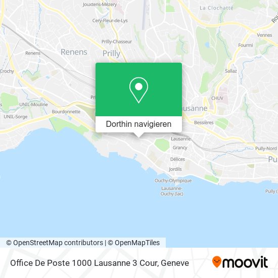 Office De Poste 1000 Lausanne 3 Cour Karte