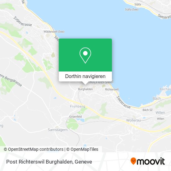 Post Richterswil Burghalden Karte