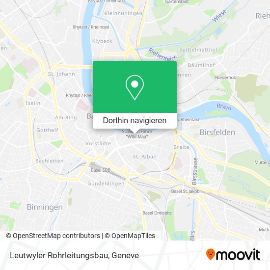 Leutwyler Rohrleitungsbau Karte