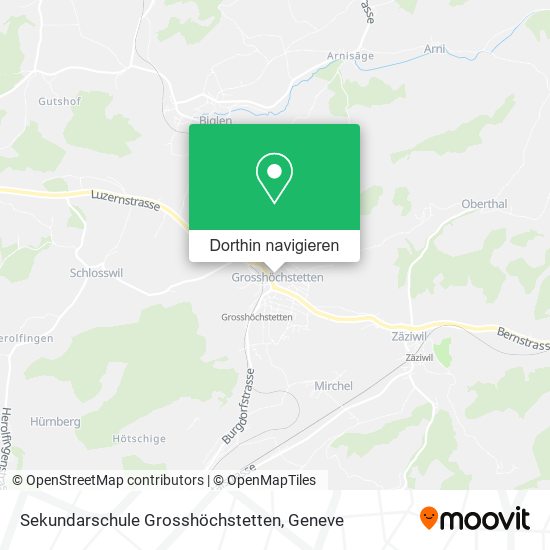 Sekundarschule Grosshöchstetten Karte