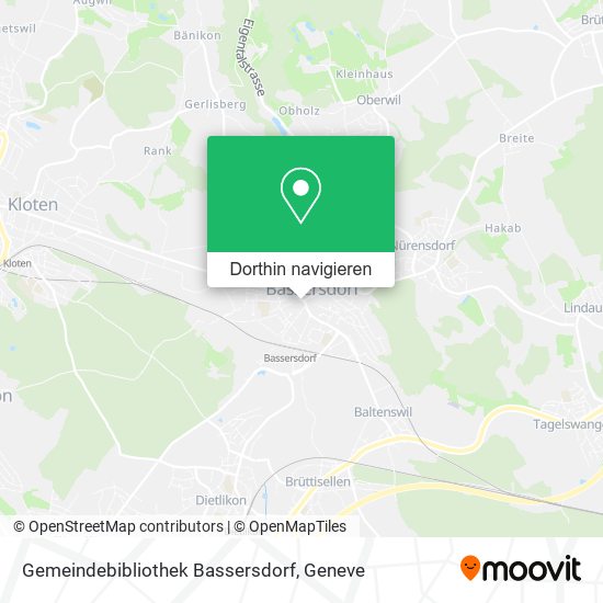 Gemeindebibliothek Bassersdorf Karte