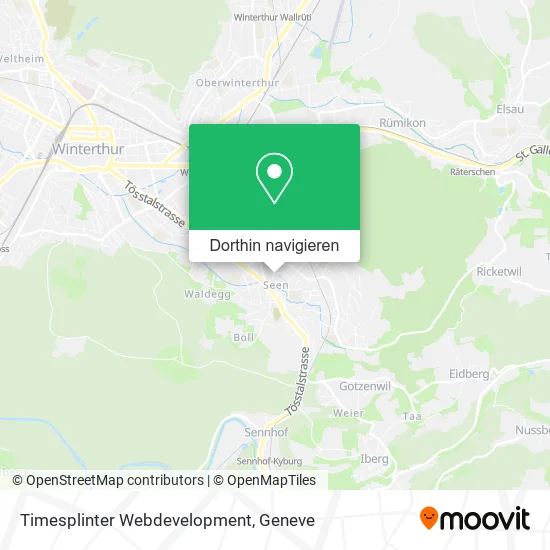 Timesplinter Webdevelopment Karte