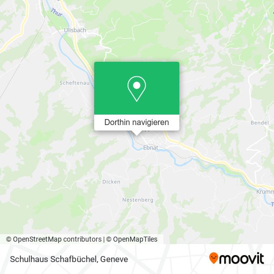 Schulhaus Schafbüchel Karte