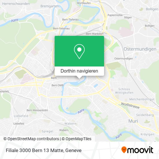 Filiale 3000 Bern 13 Matte Karte