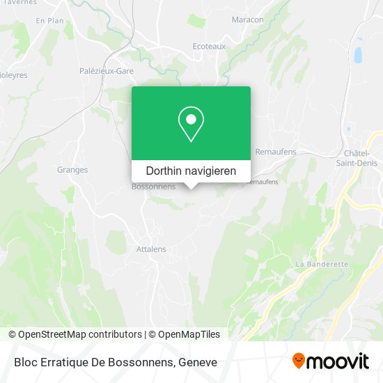 Bloc Erratique De Bossonnens Karte