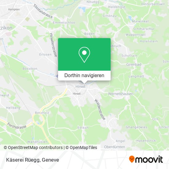 Käserei Rüegg Karte