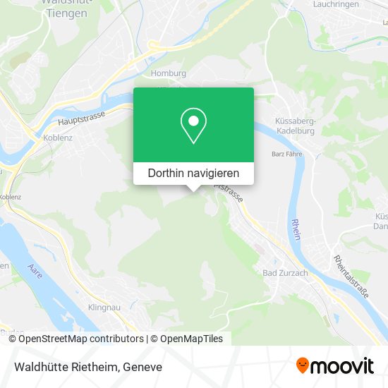 Waldhütte Rietheim Karte