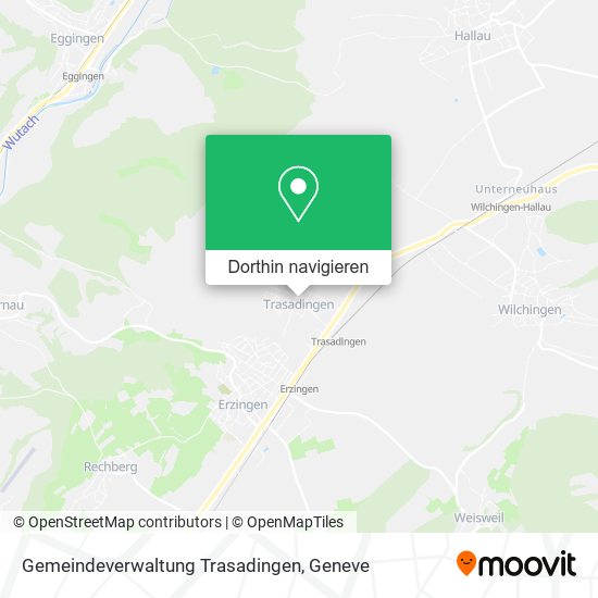 Gemeindeverwaltung Trasadingen Karte