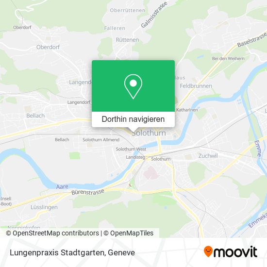Lungenpraxis Stadtgarten Karte
