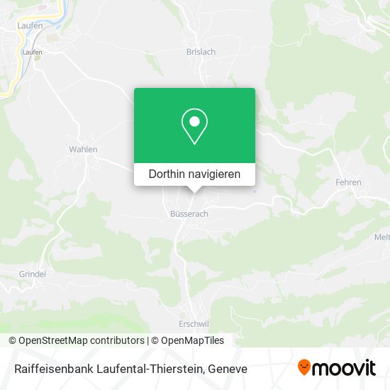 Raiffeisenbank Laufental-Thierstein Karte