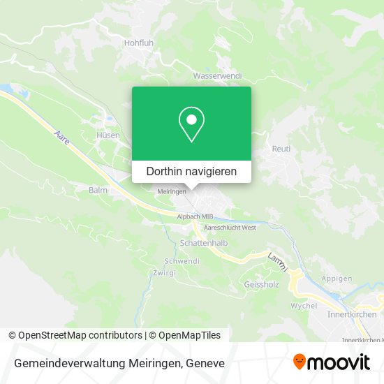 Gemeindeverwaltung Meiringen Karte