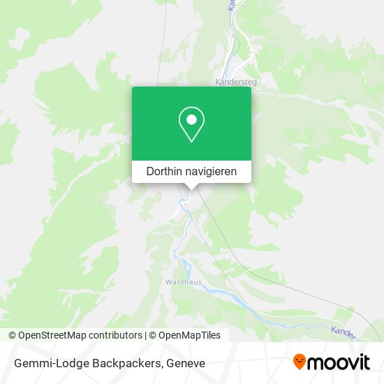 Gemmi-Lodge Backpackers Karte