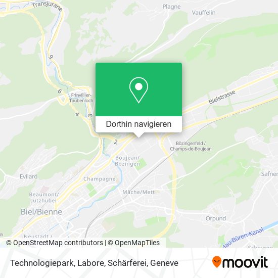 Technologiepark, Labore, Schärferei Karte