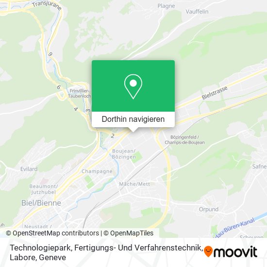 Technologiepark, Fertigungs- Und Verfahrenstechnik, Labore Karte