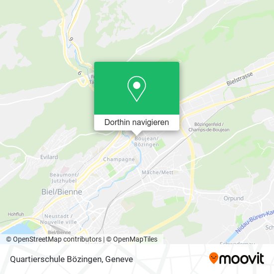 Quartierschule Bözingen Karte