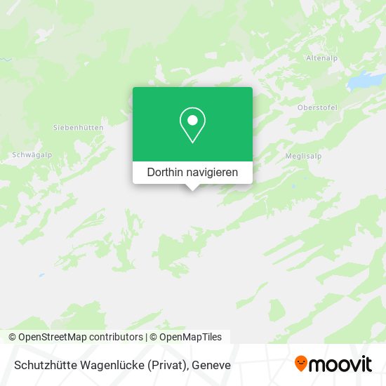 Schutzhütte Wagenlücke (Privat) Karte