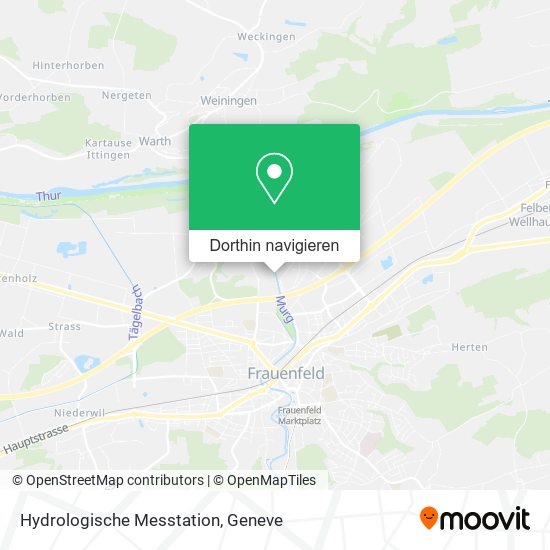 Hydrologische Messtation Karte