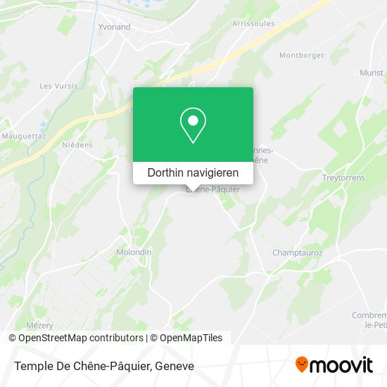Temple De Chêne-Pâquier Karte