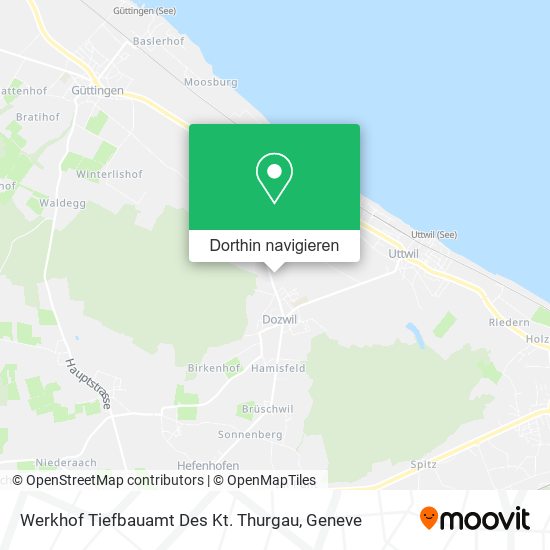 Werkhof Tiefbauamt Des Kt. Thurgau Karte