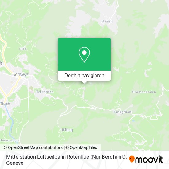 Mittelstation Luftseilbahn Rotenflue (Nur Bergfahrt) Karte
