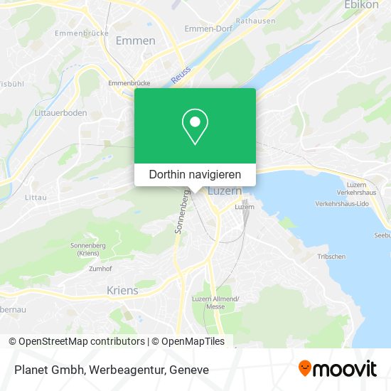 Planet Gmbh, Werbeagentur Karte