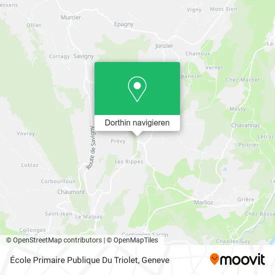 École Primaire Publique Du Triolet Karte