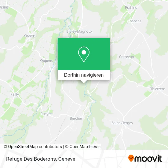 Refuge Des Boderons Karte