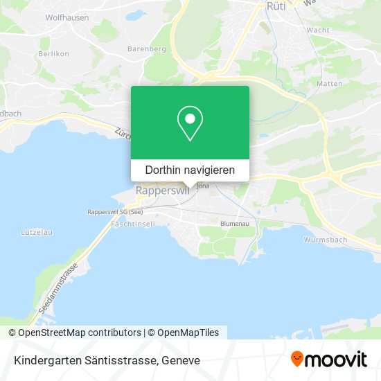Kindergarten Säntisstrasse Karte