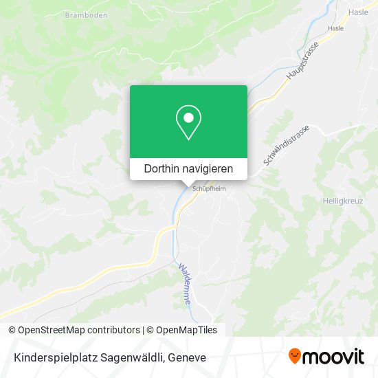 Kinderspielplatz Sagenwäldli Karte