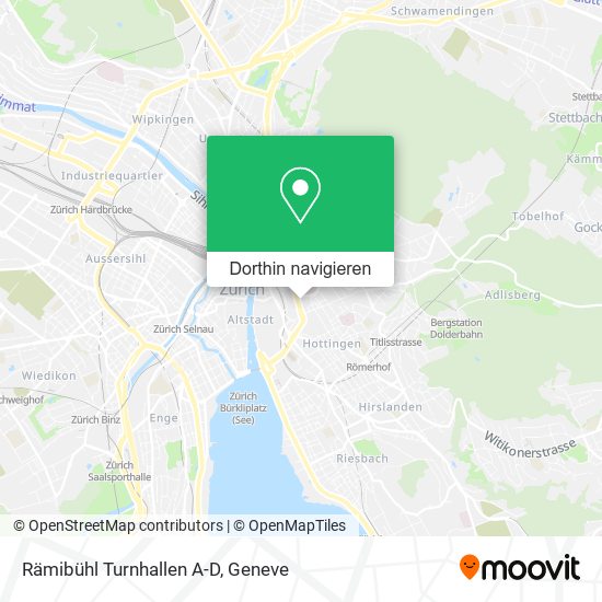 Rämibühl Turnhallen A-D Karte