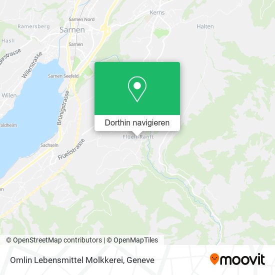 Omlin Lebensmittel Molkkerei Karte