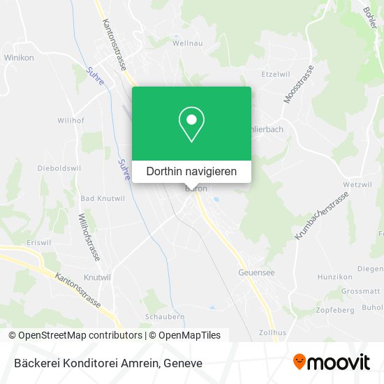 Bäckerei Konditorei Amrein Karte