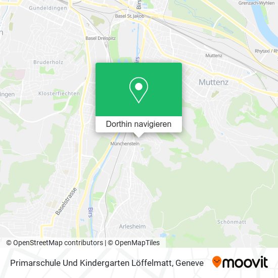 Primarschule Und Kindergarten Löffelmatt Karte