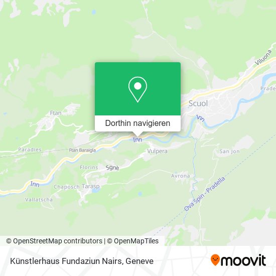 Künstlerhaus Fundaziun Nairs Karte