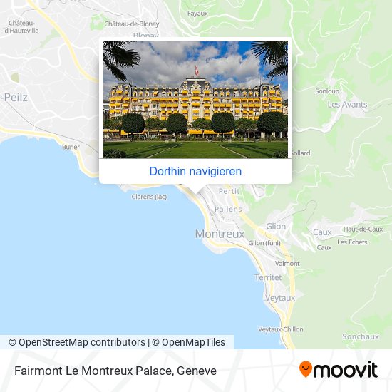 Fairmont Le Montreux Palace Karte