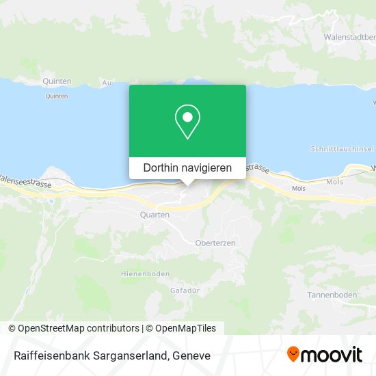 Raiffeisenbank Sarganserland Karte