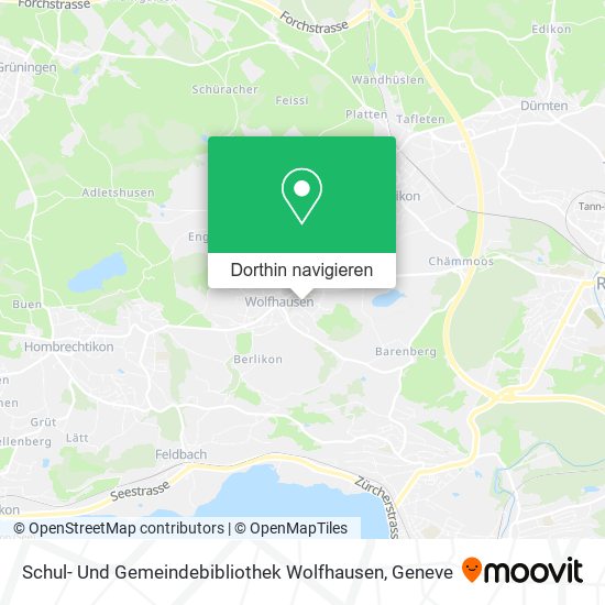 Schul- Und Gemeindebibliothek Wolfhausen Karte