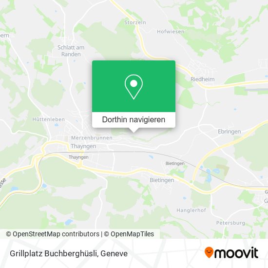 Grillplatz Buchberghüsli Karte