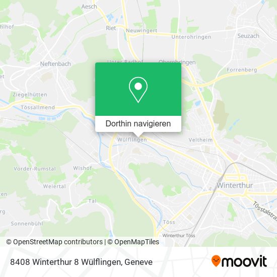 8408 Winterthur 8 Wülflingen Karte