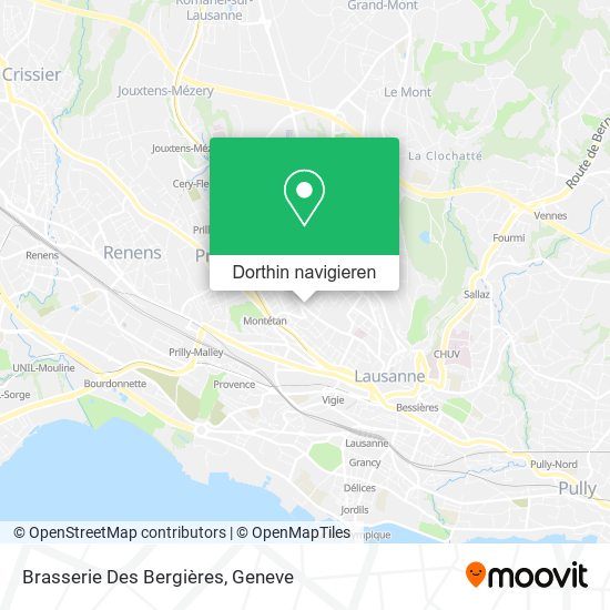 Brasserie Des Bergières Karte
