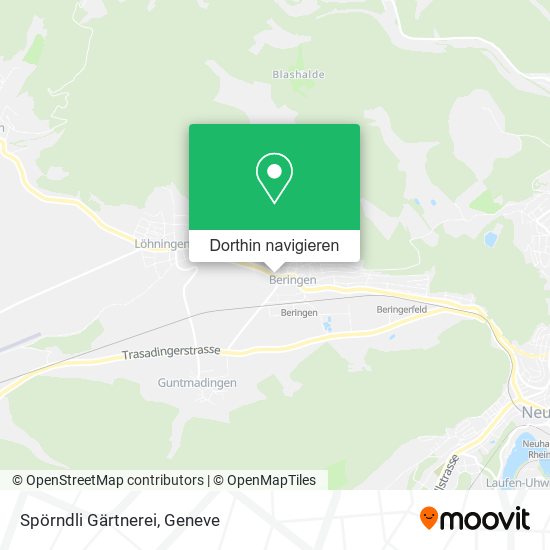 Spörndli Gärtnerei Karte