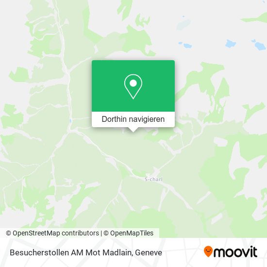 Besucherstollen AM Mot Madlain Karte