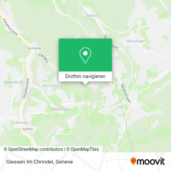 Giessen Im Chrindel Karte