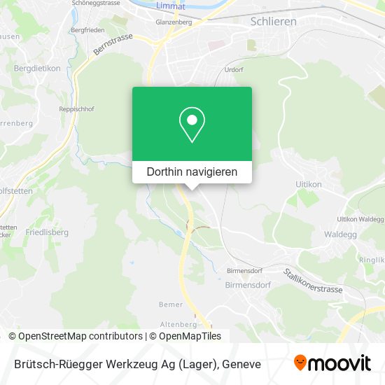 Brütsch-Rüegger Werkzeug Ag (Lager) Karte