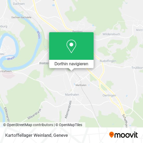 Kartoffellager Weinland Karte