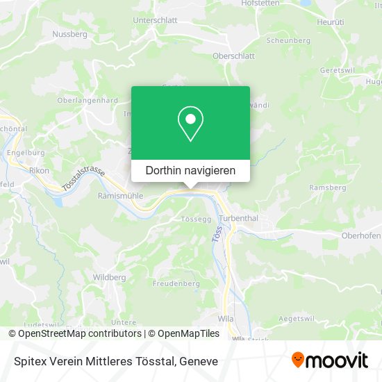Spitex Verein Mittleres Tösstal Karte